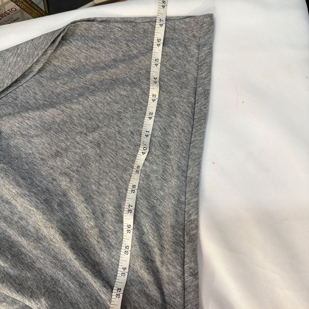 Athleta Industry Turtleneck Dress Grey Long Sleeve Ruched Side MeshMidi Med 223 - Picture 7 of 11